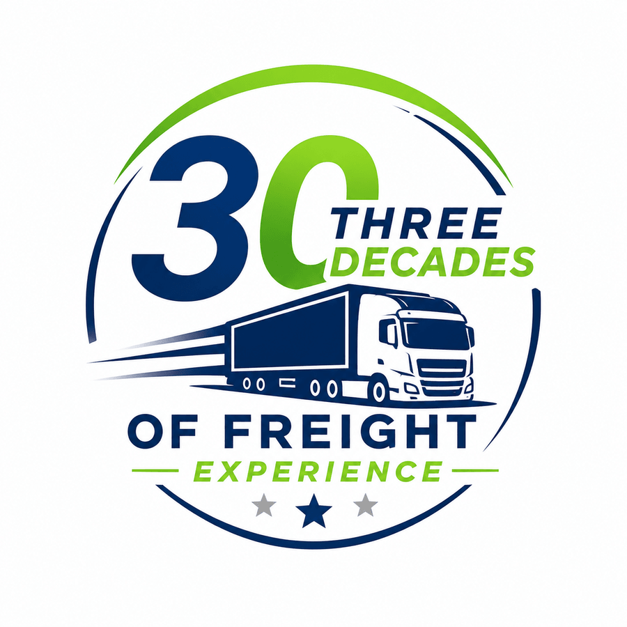 Three decades of freight experience — 30 years badge